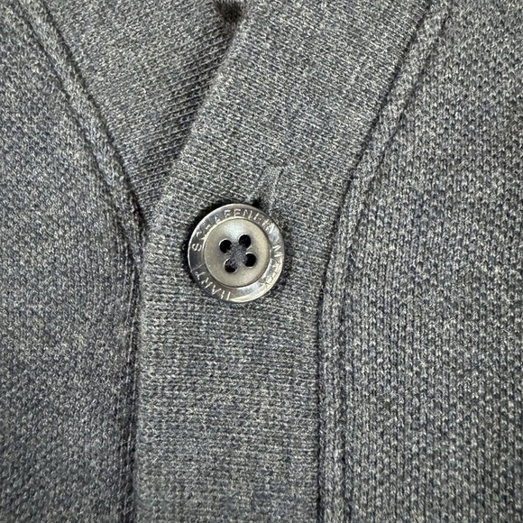 Hart Schaffner Marx Men's SZ XL Cotton Button Cardigan Sweater Blue Grandpa Prep - Picture 5 of 10